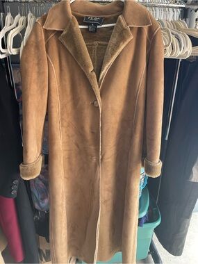 Vintage FU DA New York Women's Teddy Jacket in Camel